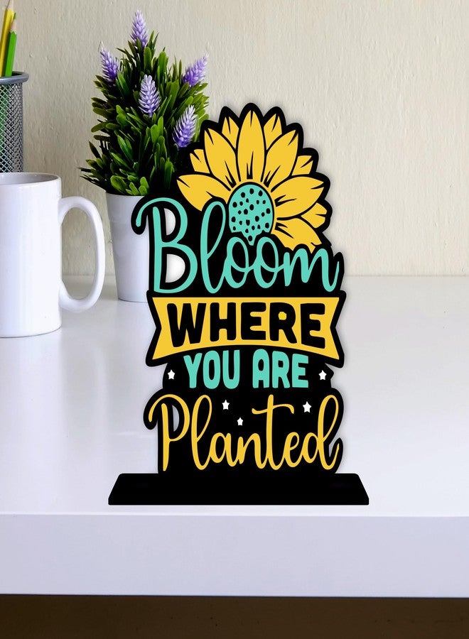 Giftplease Wooden Idols and Figurine Quotes Table Decoration for Office Desk | Home Decor Item | Living Room | Modern Art Wood Showpiece Gift Item (TP-119) - Image 2